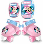 Comprar Conjunto de patines y protecciones - minnie - mn432035 - con coderas y rodilleras - rosa