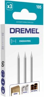 Comprar Dremel lote de 3 fresas grabadas 105