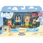 Comprar Figuras en miniatura - moose toys - la familia en la playa (4 figuras) - bluey