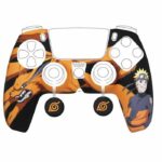 Comprar Funda protectora para mando - konix - naruto shippuden - dualsense ps5 - silicona - estampado kurama/kyûbi y naruto - negro