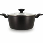 Comprar Horno holandés - menastyl - 6020647 - aluminio forjado - 24 cm - negro - apto para todo tipo de fuegos