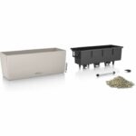 Comprar Jardinera - balconera color 50 - kit completo - marrón arena - 8 l - lechuza