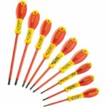 Comprar Juego de 10 destornilladores - stanley fatmax - fmht62573-0 - aislados 1000v - electricista + phillips + pozidriv + tester