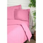 Comprar Juego de cama - 1 funda nórdica 220x240 cm + 2 fundas de almohada 60x60 cm - 100% algodón reforzado - rosa
