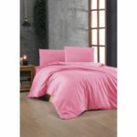 Comprar Juego de cama - 1 funda nórdica 220x240 cm + 2 fundas de almohada 60x60 cm - 100% algodón reforzado - rosa