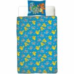 Comprar Juego de cama reversible - pokemon - pikachu y starter 1g ii - microfibra - 1 funda nórdica 140 x 200 cm + 1 funda de almohada 63 x 63 cm