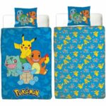 Comprar Juego de cama reversible - pokemon - pikachu y starter 1g ii - microfibra - 1 funda nórdica 140 x 200 cm + 1 funda de almohada 63 x 63 cm