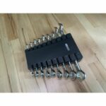 Comprar Juego de llaves combinadas métricas de 9 piezas - ks tools - 922.0043 - llave de boca con trinquete en caja - 8 a 19 mm - Ángulo de horquilla de ojo inclinado 15°