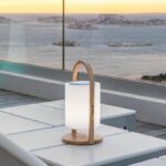 Comprar Lámpara altavoz bluetooth inalámbrico - lumisky - woody play - al. 37 cm - mango de madera - led blanco y multicolor regulable