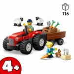 Comprar Lego city 60461 tractor agrícola rojo con remolque y oveja - juego para niños a partir de 4 años
