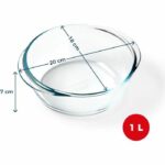 Comprar Plato para freidora de aire - pyrex - 1450140 - redondo - vidrio borosilicato - 20 cm