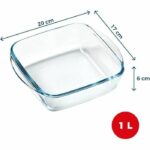 Comprar Plato para freidora de aire - pyrex - 1450141 - cuadrado - vidrio borosilicato - 20 x 17 cm
