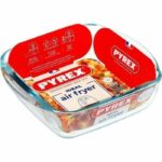 Comprar Plato para freidora de aire - pyrex - 1450141 - cuadrado - vidrio borosilicato - 20 x 17 cm
