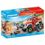 Comprar Playmobil 71824 camión de bomberos con bidón en llamas