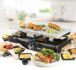 Comprar Raclette - domo - do9262g - 8 personas - piedra de cocción - parrilla - 1400 w