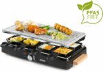 Comprar Raclette - domo - do9262g - 8 personas - piedra de cocción - parrilla - 1400 w