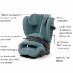 Comprar Silla de coche pallas g i-size cybex gold 76 a 150 cm - 9 a 50 kg - 15 meses a 12 años - azul tormenta azul claro (plus)