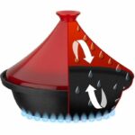 Comprar Tajín de hierro fundido macizo - gsw - 30 x 22 cm - tapa de cerámica - inducción - rojo